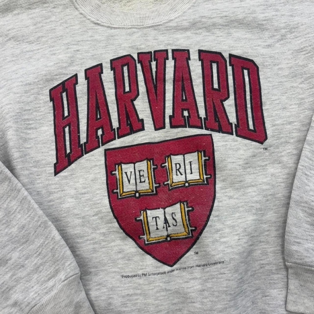 Vintage 80s Harvard Lee Heavyweight Crewneck Sweatshirt - Picture 3 of 6